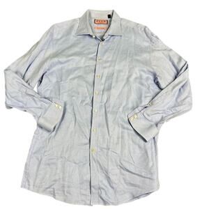 Men's Thomas Pink Jermyn Street London Slim Fit Prestige Shirt Size 17.5 XL EUC